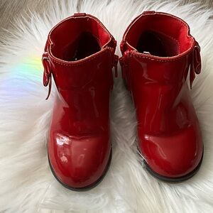 Gymboree Glossy Cherry Red Kids Boots